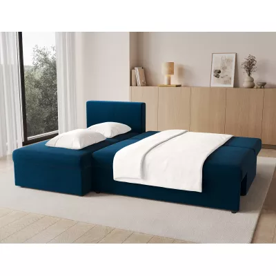 Klappbares Ecksofa BLAISE - Dunkelblau