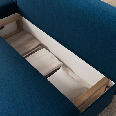 Klappbares Ecksofa BLAISE - Dunkelblau