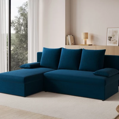 Klappbares Ecksofa BLAISE - Dunkelblau