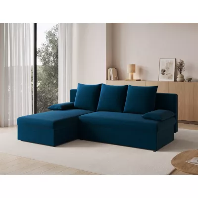 Klappbares Ecksofa BLAISE - Dunkelblau