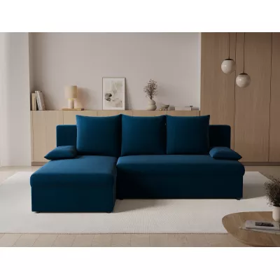 Klappbares Ecksofa BLAISE - Dunkelblau