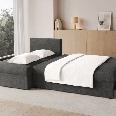 Klappbares Ecksofa BLAISE - Anthrazit
