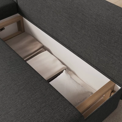 Klappbares Ecksofa BLAISE - Anthrazit
