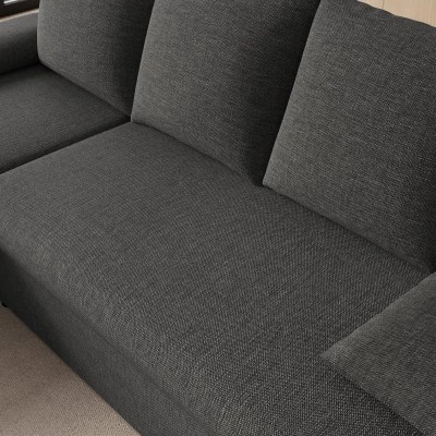 Klappbares Ecksofa BLAISE - Anthrazit