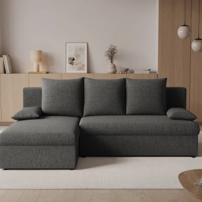 Klappbares Ecksofa BLAISE - Anthrazit