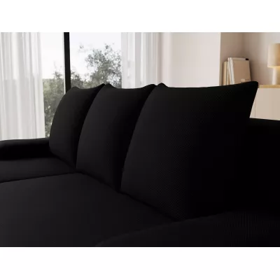 Klapp-Ecksofa BLAISE - schwarz