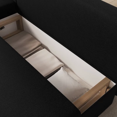 Klapp-Ecksofa BLAISE - schwarz
