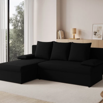 Klapp-Ecksofa BLAISE - schwarz