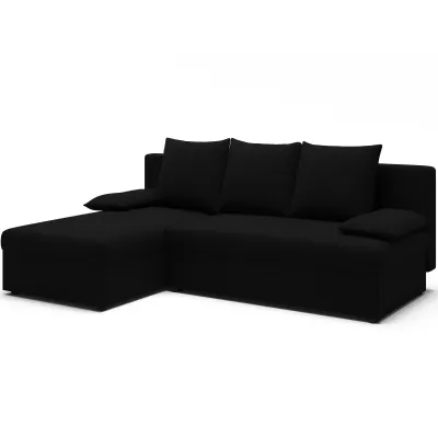 Klapp-Ecksofa BLAISE - schwarz