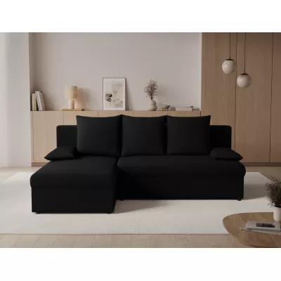 Klapp-Ecksofa BLAISE - schwarz