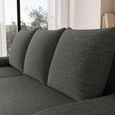 Klapp-Ecksofa BLAISE – Dunkelgrau