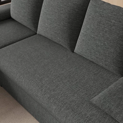 Klapp-Ecksofa BLAISE – Dunkelgrau