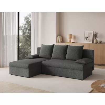 Klapp-Ecksofa BLAISE – Dunkelgrau
