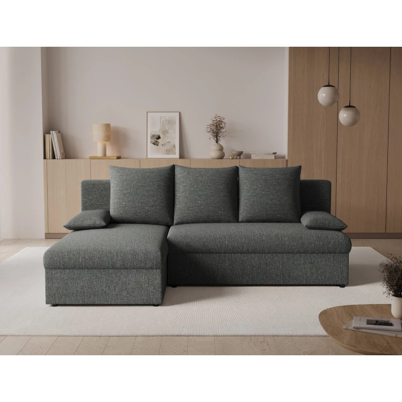 Klapp-Ecksofa BLAISE – Dunkelgrau