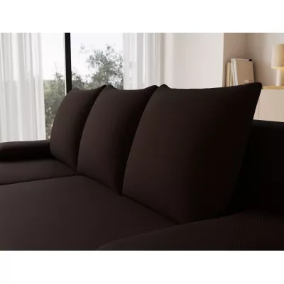 Klapp-Ecksofa BLAISE - dunkelbraun