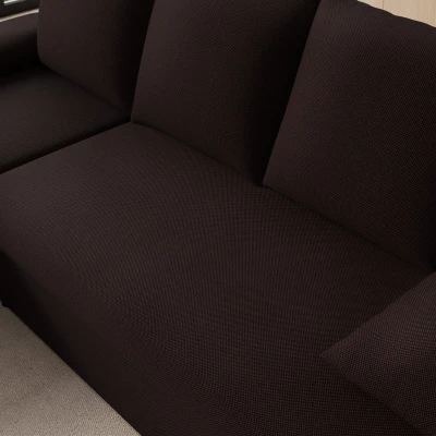 Klapp-Ecksofa BLAISE - dunkelbraun