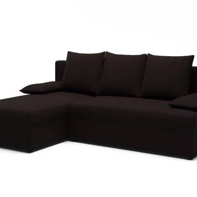 Klapp-Ecksofa BLAISE - dunkelbraun