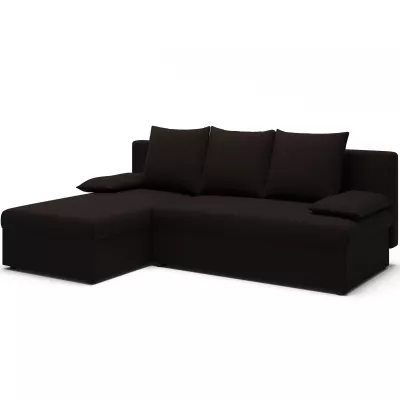 Klapp-Ecksofa BLAISE - dunkelbraun