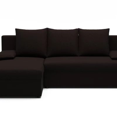 Klapp-Ecksofa BLAISE - dunkelbraun