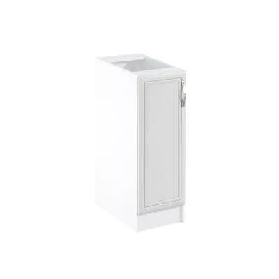 Unterschrank mit einer Tür SILVARA – Breite 30 cm, Kiefer Andersen/Weiß, linke Ausführung