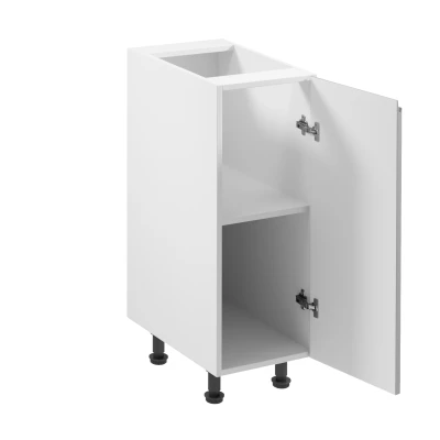ARBOR Unterschrank mit einer Tür – Breite 30 cm, Hochglanzweiß/Weiß, rechte Ausführung