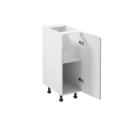 ARBOR Unterschrank mit einer Tür – Breite 30 cm, Hochglanzweiß/Weiß, rechte Ausführung