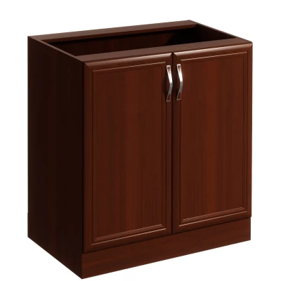 Unterschrank SILVARA mit zwei Türen – Breite 80 cm, Nussbaum