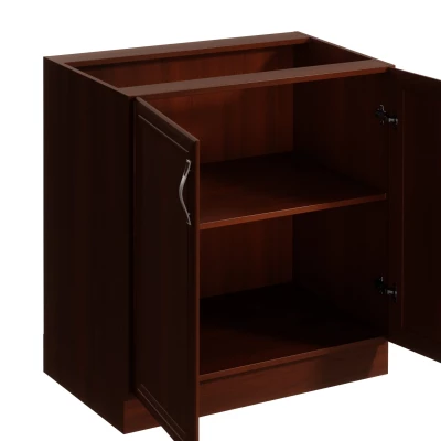Unterschrank SILVARA mit zwei Türen – Breite 80 cm, Nussbaum