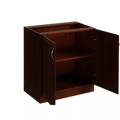 Unterschrank SILVARA mit zwei Türen – Breite 80 cm, Nussbaum