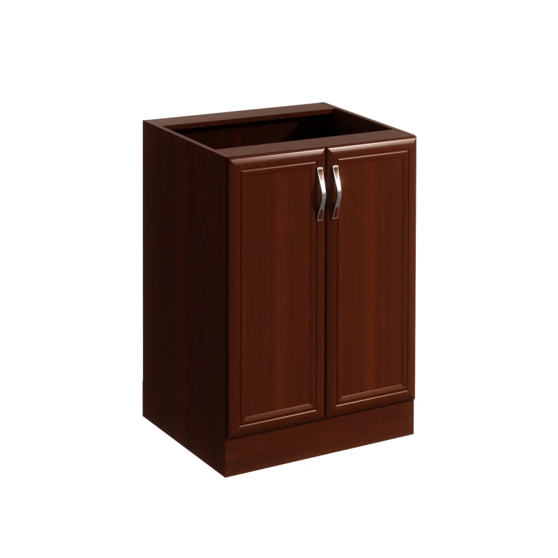 Unterschrank SILVARA mit zwei Türen – Breite 60 cm, Nussbaum