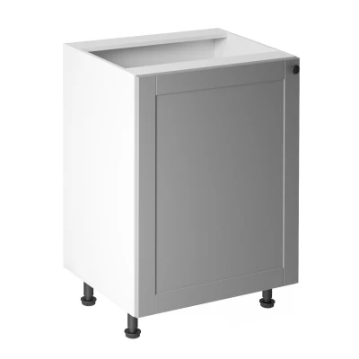 LUMEA Unterschrank mit einer Tür – Breite 60 cm, grau/weiß