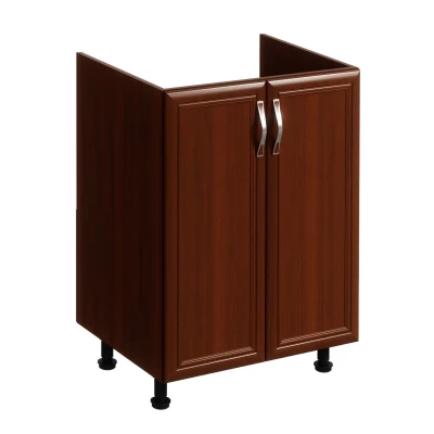 Zweitüriger Spülenunterschrank SILVARA – Breite 60 cm, Nussbaum