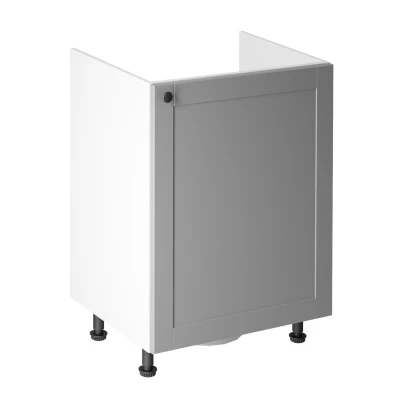 LUMEA Unterschrank für Spülbecken – Breite 60 cm, grau/weiß