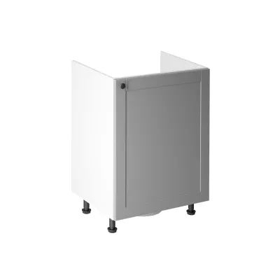 LUMEA Unterschrank für Spülbecken – Breite 60 cm, grau/weiß
