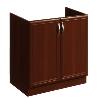 Zweitüriger Spülenunterschrank SILVARA – Breite 80 cm, Nussbaum