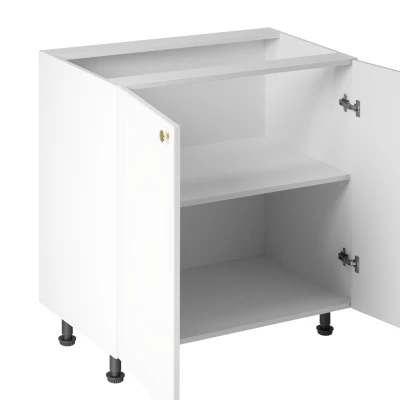 LUMEA zweitüriger Spülenunterschrank – Breite 80 cm, weiß