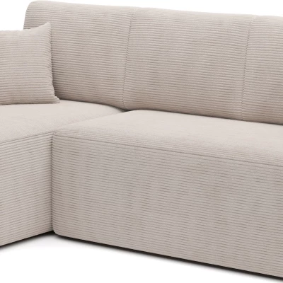 Kleine Sofagarnitur TAHLIA – hellbeige, linke Ecke