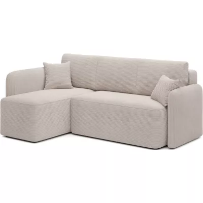 Kleine Sofagarnitur TAHLIA – hellbeige, linke Ecke