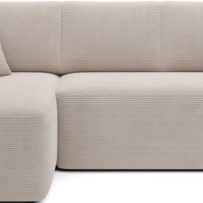 Kleine Sofagarnitur TAHLIA – hellbeige, linke Ecke
