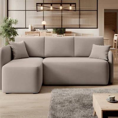 Kleine Sofagarnitur TAHLIA – beige, linke Ecke