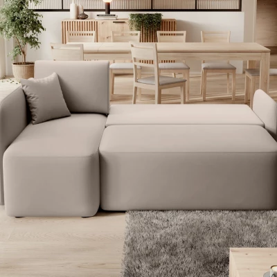 Kleine Sofagarnitur TAHLIA – beige, linke Ecke