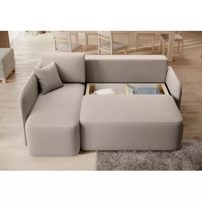Kleine Sofagarnitur TAHLIA – beige, linke Ecke