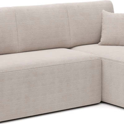 Kleine Sofagarnitur TAHLIA – hellbeige, rechte Ecke