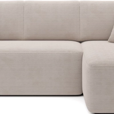 Kleine Sofagarnitur TAHLIA – hellbeige, rechte Ecke