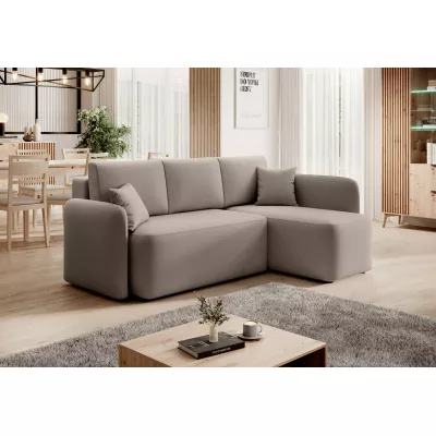 Kleine Sofagarnitur TAHLIA – beige, rechte Ecke