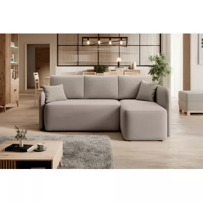 Kleine Sofagarnitur TAHLIA – beige, rechte Ecke