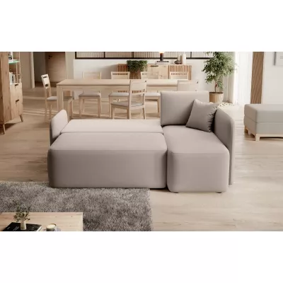 Kleine Sofagarnitur TAHLIA – beige, rechte Ecke