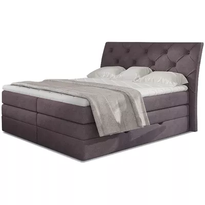 Boxspringbett 140x200 VORVIRO - helllila