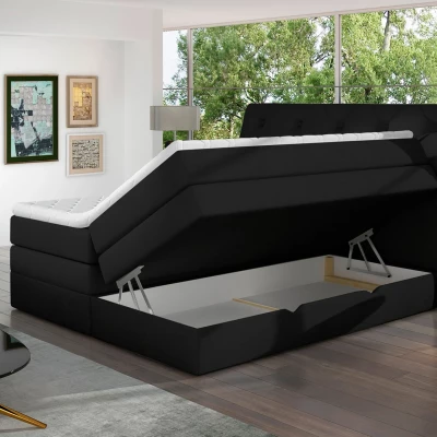 Boxspringbett 140x200 VORVIRO - helllila