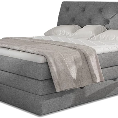 Boxspringbett 140x200 VORVIRO - grau